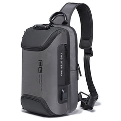 BANGE Men Security USB Chest Bag Portable Outdoor Shoulder Bag, Outdoor Shoulder Bag