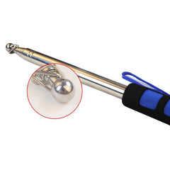 2M 9 Knots Telescopic Stainless Steel Rubber Sleeve Teaching Stick Guide Signal Flag, Random Color Delivery, 2M 9 Knots