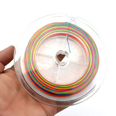 HENGJIA Colorful 5.0# 0.37mm 50LB 22.6kg Tension 100m Extra Strong 4 Shares Braid PE Fishing Line Kite Line, 5.0# 0.37mm 50LB