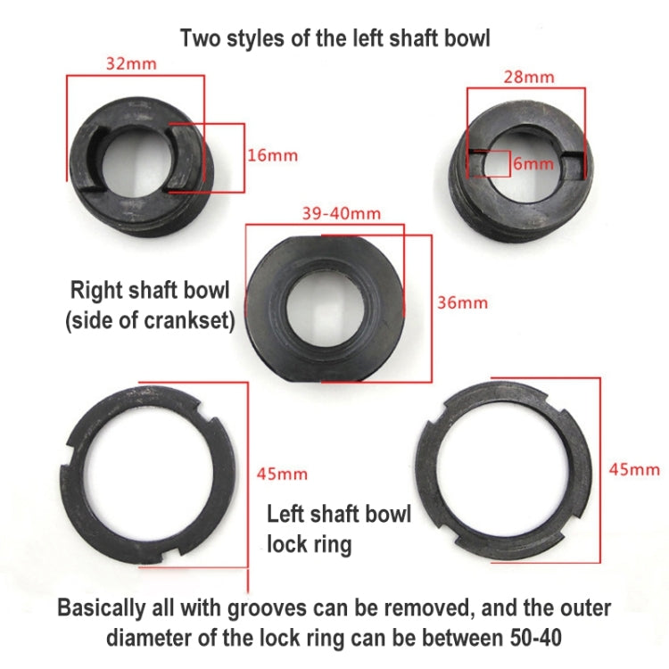 BIKERSAY GK-FK01 Bicycle Service Spanner Middle Shaft Removal Tool, BIKERSAY GK-FK01