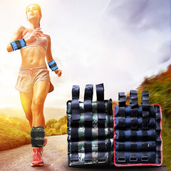 A Pair of Selling Fitness Loading Equipment Ankle Weights Gaiter Sandbags, Adjustable Invisible Running Sports Sandbags, Weight: 5kg, Weight: 5kg