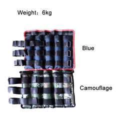 A Pair of Selling Fitness Loading Equipment Ankle Weights Gaiter Sandbags, Adjustable Invisible Running Sports Sandbags, Weight: 6kg, Weight: 6kg