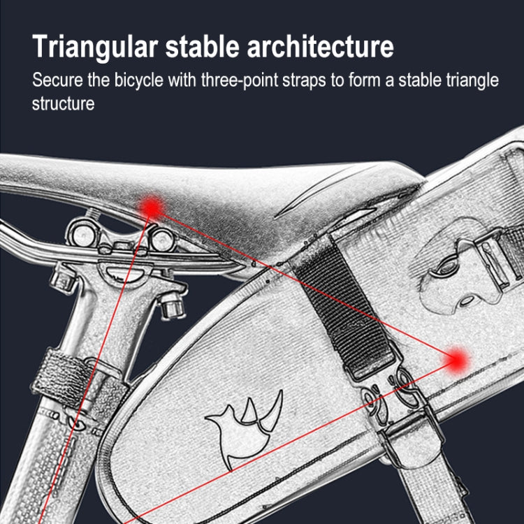 Rhinowalk TF551 2.5L Full Waterproof Bicycle Saddle Bag, TF551 2.5L