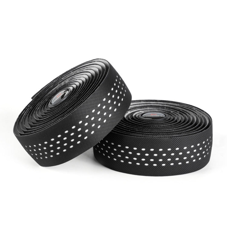 PROMEND GR-082 1 Pair Two-color Antiskid Bicycle Grips Tape, 215x3cm Black, 215x3cm Black+Green, 215x3cm Black Blue, 215x3cm Black Red, 215x3cm Black White