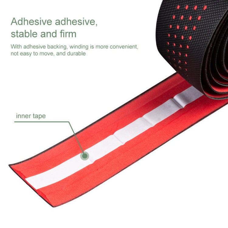 PROMEND GR-082 1 Pair Two-color Antiskid Bicycle Grips Tape, 215x3cm Black, 215x3cm Black+Green, 215x3cm Black Blue, 215x3cm Black Red, 215x3cm Black White