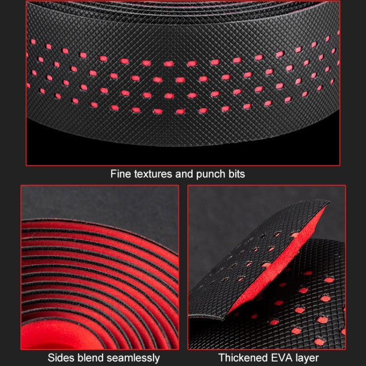 PROMEND GR-082 1 Pair Two-color Antiskid Bicycle Grips Tape, 215x3cm Black, 215x3cm Black+Green, 215x3cm Black Blue, 215x3cm Black Red, 215x3cm Black White