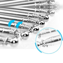 1M 5 Knots Telescopic Stainless Steel Rubber Sleeve Teaching Stick Guide Signal Flag, Random Color Delivery, 1M 5 Knots