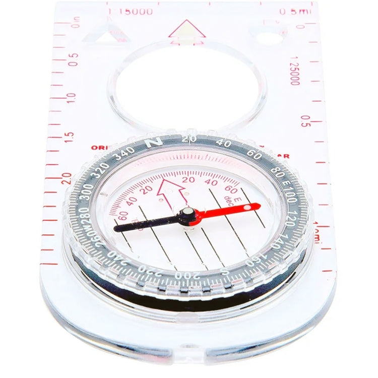 2pcs Nisa SD482 Outdoor Compass Map Scale with Magnifying Glass Multifunction, SD482