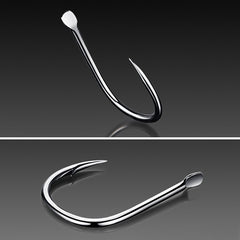 ISE 500 PCS Mixed Size Fish Barbed Hook Fishing Hooks, 6-15 #