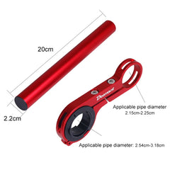 HLD-208 Mountainous Bicycle Carbon Fiber Handlebar Extension Frame Flashlight Bracket, Carbon Fiber Black
