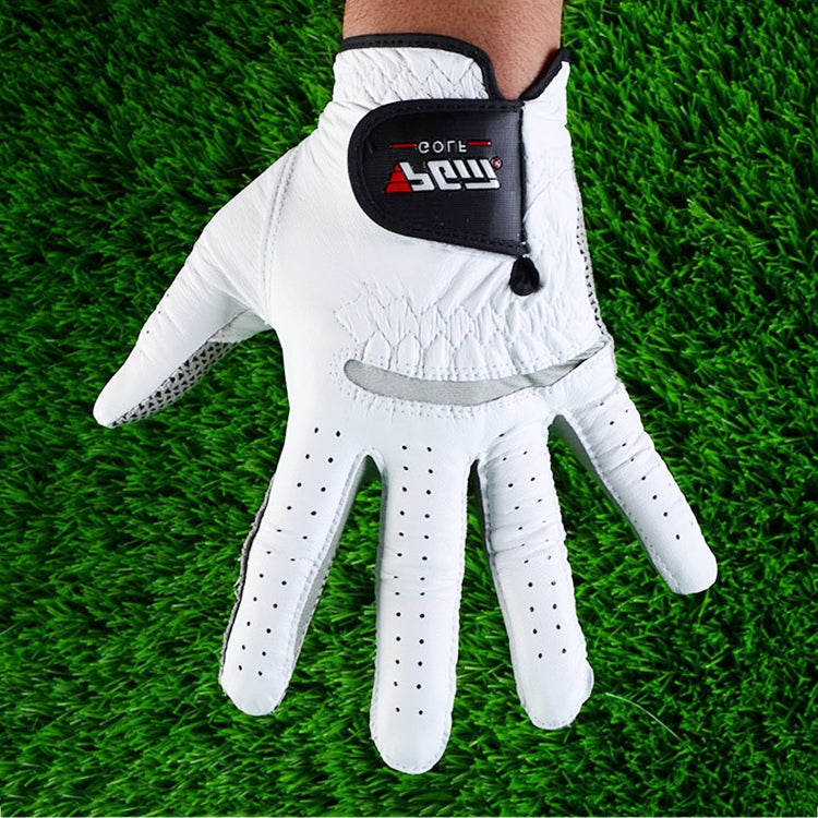 PGM Left Hand Sheepskin Anti-slip Particle Golf Men Gloves, Size: 25#, Size: 25#