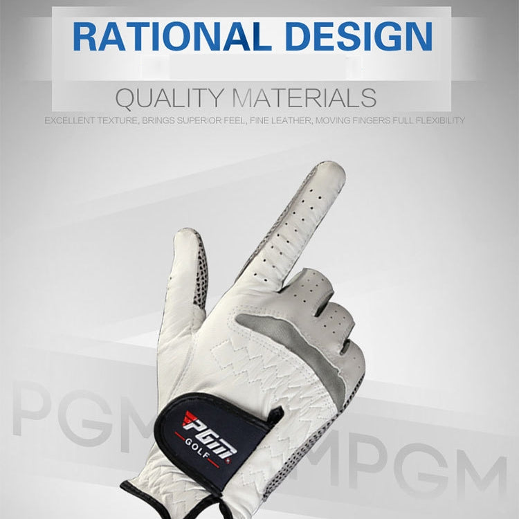 PGM Left Hand Sheepskin Anti-slip Particle Golf Men Gloves, Size: 25#, Size: 25#