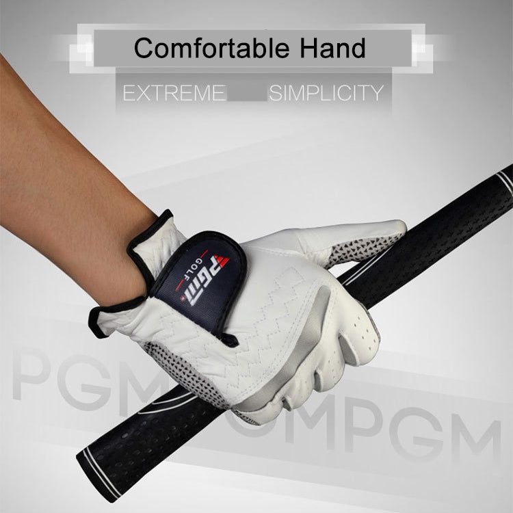 PGM Left Hand Sheepskin Anti-slip Particle Golf Men Gloves, Size: 25#, Size: 25#
