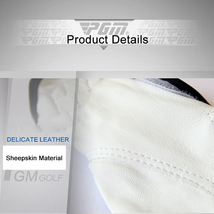 PGM Left Hand Sheepskin Anti-slip Particle Golf Men Gloves, Size: 25#, Size: 25#