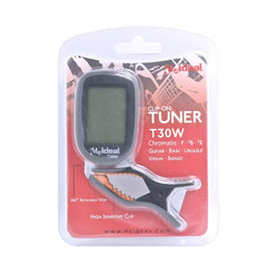 Guitar Tuner Clip on-Accurate Chromatic, Acoustic Guitar Bass Banjo Violin Ukulele Tuner