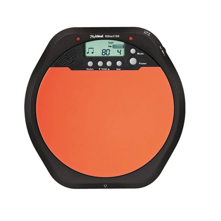Electronic Dumb Combat Board Trainer Drum Exercise Metronome DS100(Black+Orange), Electronic Drum DS100