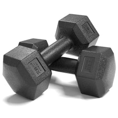20KG A Pair Household Glue Fitness Hexagon Dumbbells, 20KG