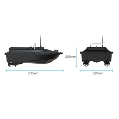 D16B GPS Double Motors Outdoor Rc Bait Fishing Boat, EU Plug, D16B GPS (US Plug), D16B GPS (EU Plug)