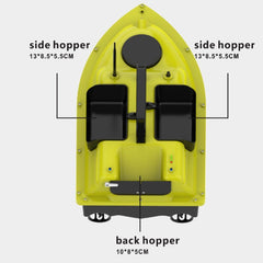 D18B GPS Outdoor Double Motors Fishing Bait Boat with 3 Bait Containers , US Plug, D18B GPS (EU Plug), D18B GPS (US Plug)
