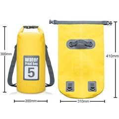 Outdoor Waterproof Dry Dual Shoulder Strap Bag Dry Sack, Capacity: 5L, 5L