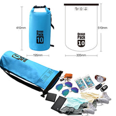 Outdoor Waterproof Single Shoulder Bag Dry Sack PVC Barrel Bag, Capacity: 10L, Capacity: 10L (Pink), Capacity: 10L (Sky Blue), Capacity: 10L (Yellow), Capacity: 10L (Black), Capacity: 10L (Dark Blue), Capacity: 10L (Orange), Capacity: 10L (Green)