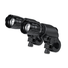 5W Mountain Bike Headlight Charging Zoom Glare Waterproof Flashlight Set Car Headlight x 2 + Taillight x 2 (Set Three), Set Three