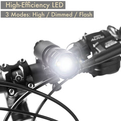 5W Mountain Bike Headlight Charging Zoom Glare Waterproof Flashlight Set Car Headlight x 2 + Taillight x 2 (Set Three), Set Three