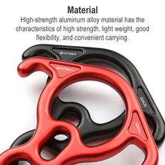 XINDA XD8602 Climbing Rescue Figure 8 Descender with Bent-ear Rappelling Gear Belay Device