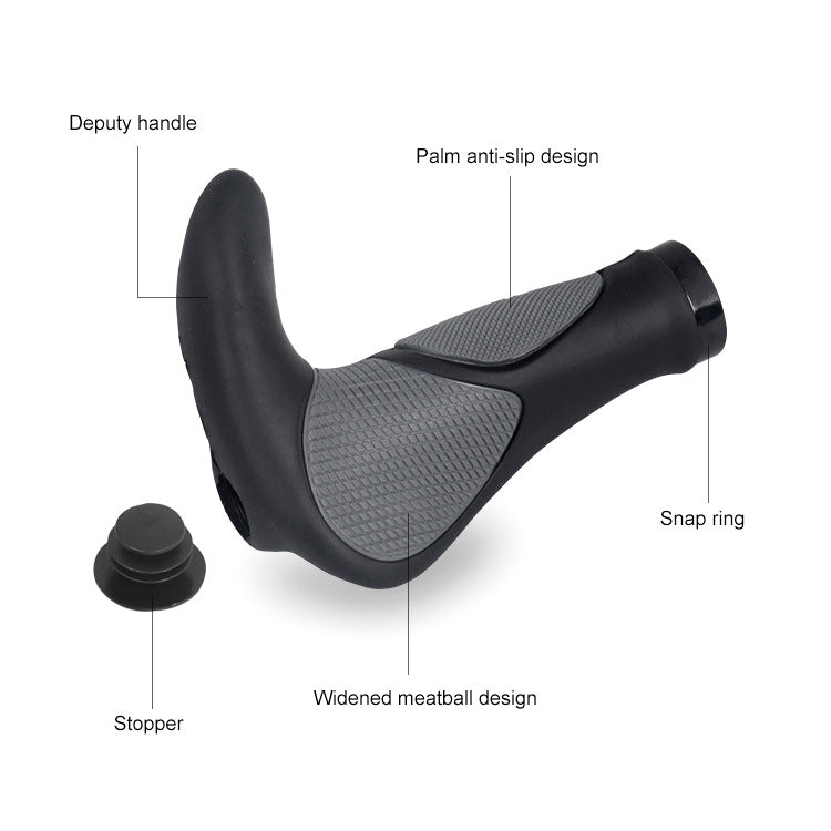 DEEMOUNT BGP110 Mountain Bike Bicycle Rubber Handlebar Cover, Horn Version, Horn Version