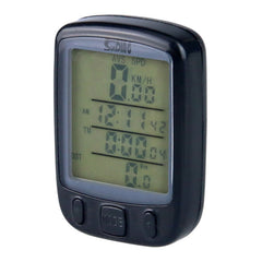 SUNDING 563A Bike Bicycle Waterproof Wired LCD Screen Luminous Mileage Speedometer Odometer, English Version, 563A(Black), 563A(Blue), 563A(Yellow)