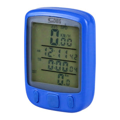 SUNDING 563A Bike Bicycle Waterproof Wired LCD Screen Luminous Mileage Speedometer Odometer, English Version, 563A(Blue), 563A(Yellow), 563A(Black)