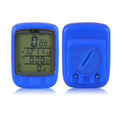 SUNDING 563A Bike Bicycle Waterproof Wired LCD Screen Luminous Mileage Speedometer Odometer, English Version, 563A(Blue), 563A(Yellow), 563A(Black)