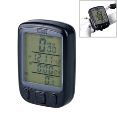 SUNDING 563A Bike Bicycle Waterproof Wired LCD Screen Luminous Mileage Speedometer Odometer, Chinese Version, 563A, Chinese Version