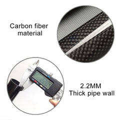 TOSEEK 3K Carbon Fiber Mountain Bike Road Bike Bicycle Seat Tube Seatpost Seat Fitting Seat Pole Bicycle Fittings, Size: 31.6x400mm, 31.6x400mm