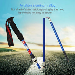 5 Node Portable Foldable Aluminium Alloy Alpenstocks Trekking Poles, Folding Length : 28.5CM, Folding Length : 28.5CM (Black), Folding Length : 28.5CM (Green), Folding Length : 28.5CM (Blue), Folding Length : 28.5CM (Red)