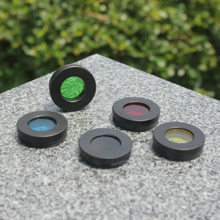 Datyson 5P9954 Astronomical Telescope Accessories 1.25 inch Planet Moon Nebula Filter Neutral Edition, Blue, Purple, Red, Yellow, Black, Orange, Pink, Green