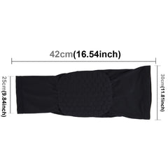 1 PC Beehive Shaped Sports Collision-resistant Lycra Elastic Knee Support Guard, Long Version, Size: M, M