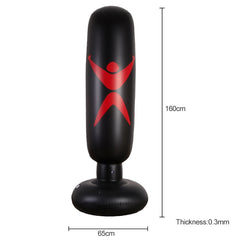PVC Children Inflatable Boxing Column Fitness Toy Thickening Strike Sandbags, Height: 160cm, Strike Sandbags