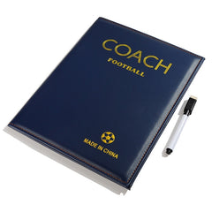 Foldable Football Coach Demonstration Board Magnetic Football Coach Board Clipboard Book Cover with Pen, Foldable Cover