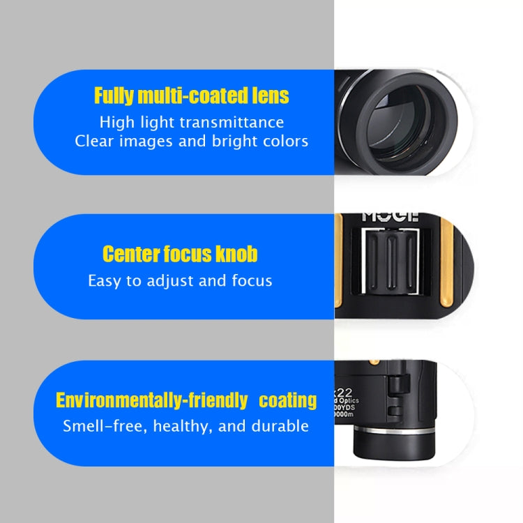 Moge 200x22 Outdoor Professional HD Night Vision Telescope With Holder, Moge 200x22 With Holder