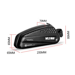 WILD MAN EX Waterproof Front Bag MTB Mobile Phone Sets Bicycle Tube Bag Riding Accessories, EX