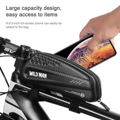 WILD MAN EX Waterproof Front Bag MTB Mobile Phone Sets Bicycle Tube Bag Riding Accessories, EX