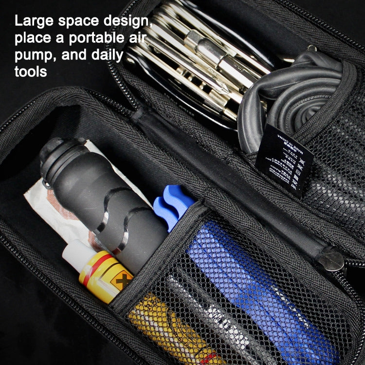WILD MAN E3 Waterproof MTB Bike Repair Tools Bag Bicycle Tube Bag Riding Accessories, E3 (Black)
