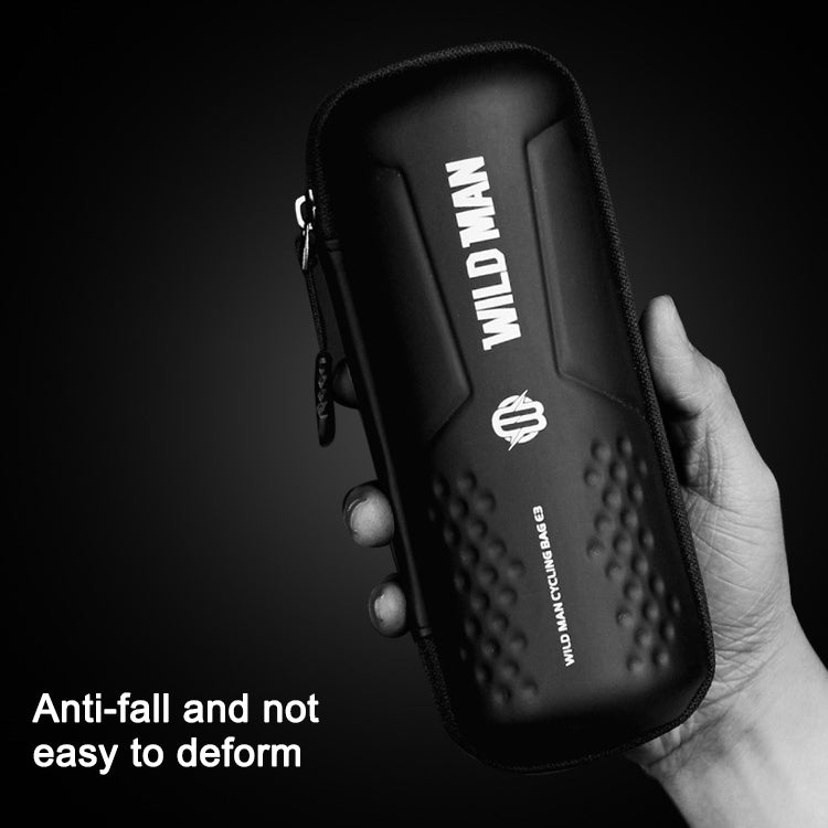 WILD MAN E3 Waterproof MTB Bike Repair Tools Bag Bicycle Tube Bag Riding Accessories, E3 (Black)