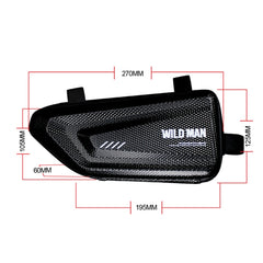 WILD MAN E4 Waterproof Front Bag MTB Mobile Phone Sets Bicycle Tube Bag Riding Accessories, E4