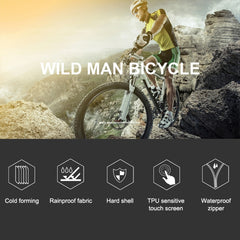 WILD MAN E4 Waterproof Front Bag MTB Mobile Phone Sets Bicycle Tube Bag Riding Accessories, E4