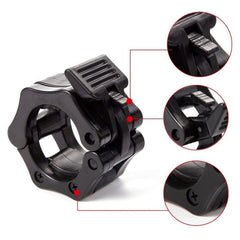 Fast Austrian Bar Chuck Lock Barbell Plastic Buckle, Diameter: 25mm(Black), 25mm