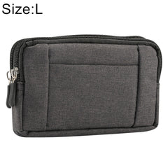 Sports Denim Universal Phone Bag Waist Bag for 5.5~6.3 inch Smartphones, Size: L, L