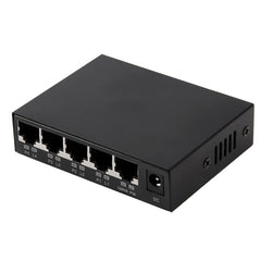 5 Ports 10/100Mbps POE Switch IEEE802.3af Power Over Ethernet Network Switch for IP Camera VoIP Phone AP Devices, 5 Ports Black