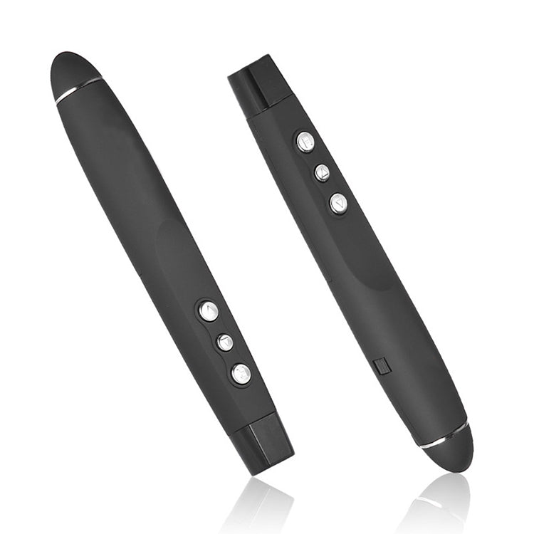 2.4GHz Wireless Laser PowerPoint Page Turning Pen Multimedia Wireless Presentation Projection Pen with USB Receiver, Remote Control Distance: 30m, 30m